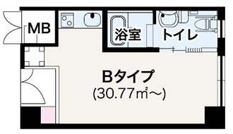 居室（Bタイプ）間取り